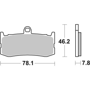 Plaquettes de frein BREMBO route métal fritté - 07GR06SA