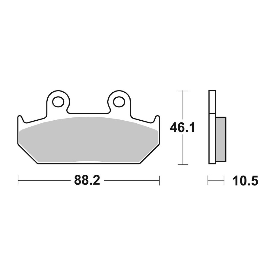 Plaquettes de frein BREMBO route carbone céramique - 07HO3509