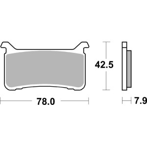 Plaquettes de frein BREMBO carbone céramique - 07HO63RC