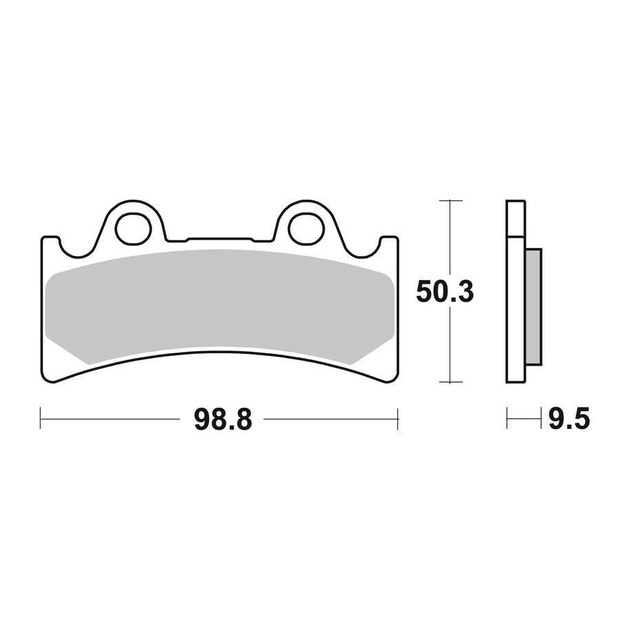 Plaquettes de frein BREMBO route métal fritté - 07YA32SA