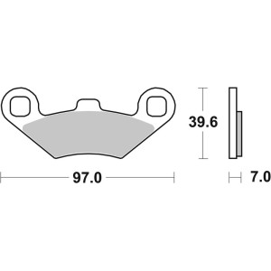 Plaquettes de frein BREMBO Off-Road métal fritté - 07PO02SD
