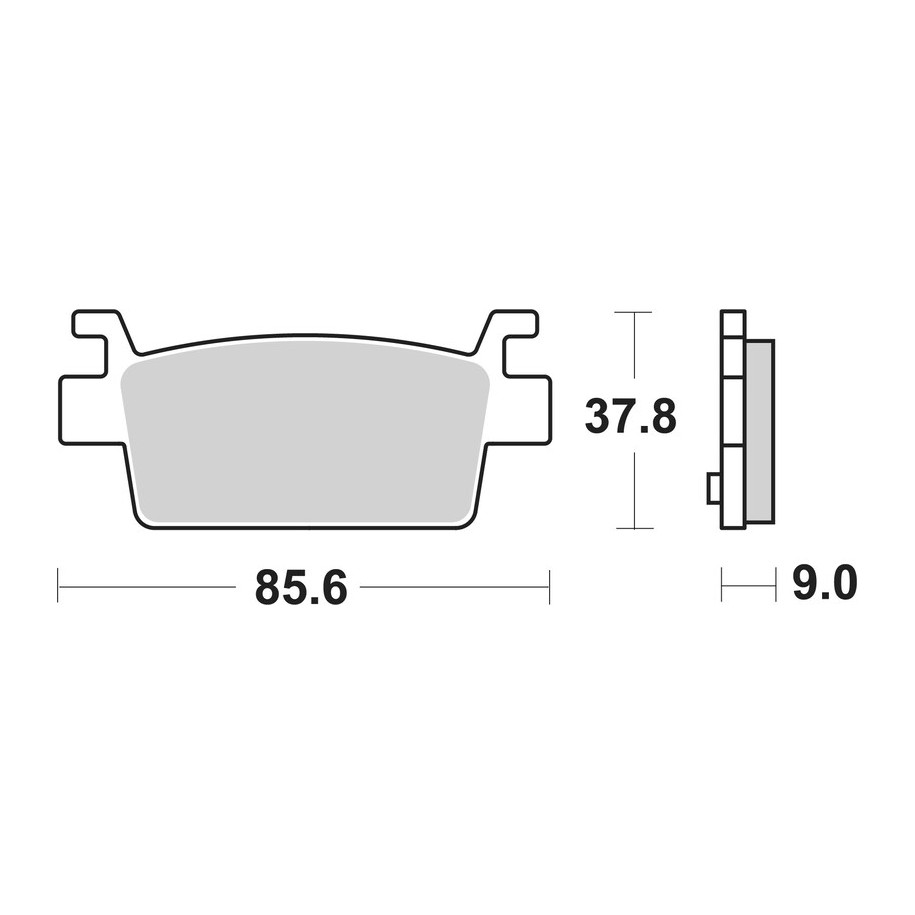 Plaquettes de frein BREMBO carbone céramique -  07121