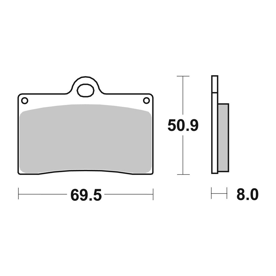 Plaquettes de frein BREMBO route métal fritté - 07BB15SA