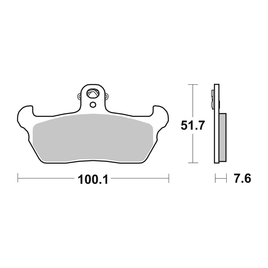 Plaquettes de frein BREMBO route carbone céramique - 07BB1606