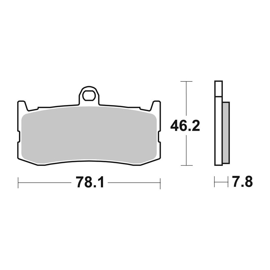 Plaquettes de frein BREMBO carbone céramique - 07GR06RC