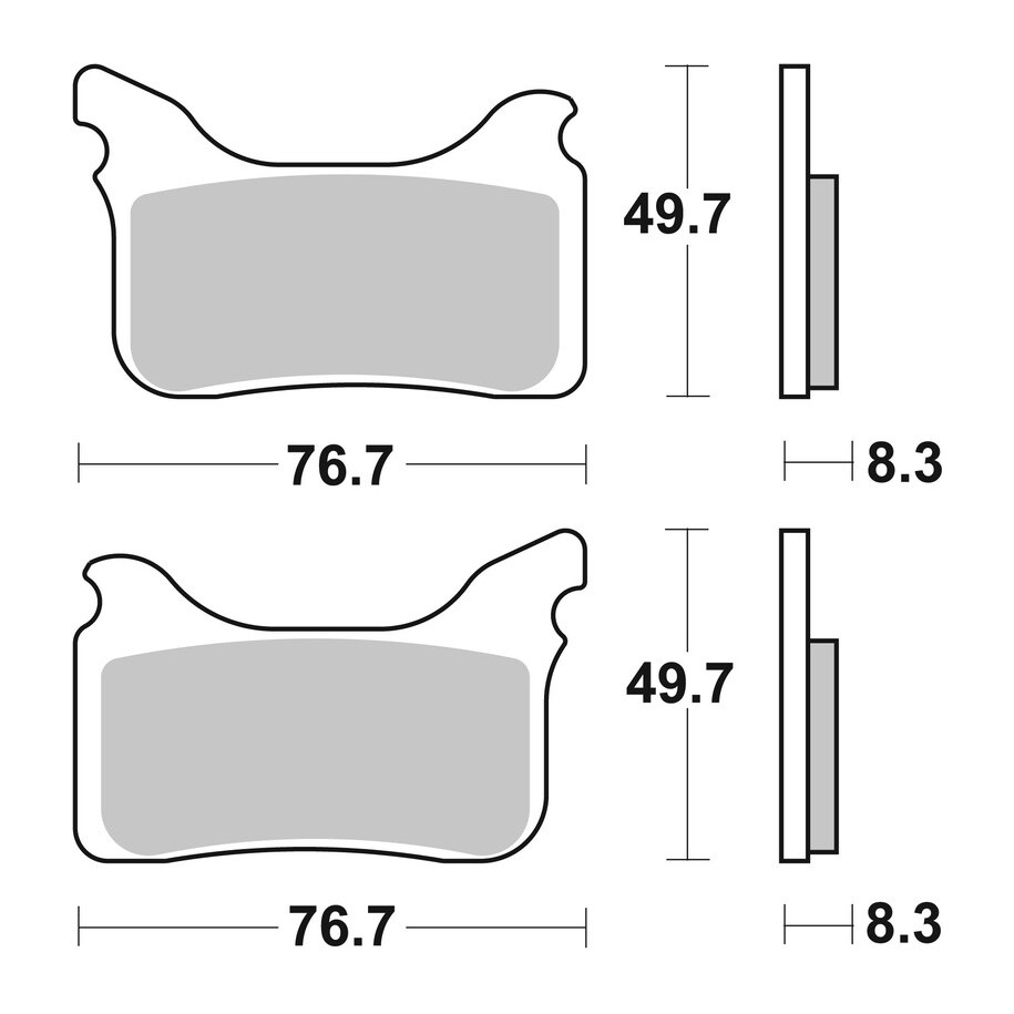 Plaquettes de frein BREMBO Off-Road métal fritté - 07GR75SX