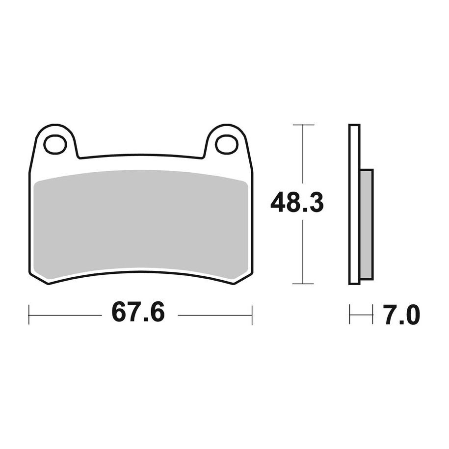 Plaquettes de frein BREMBO route métal fritté - 07GR83SA