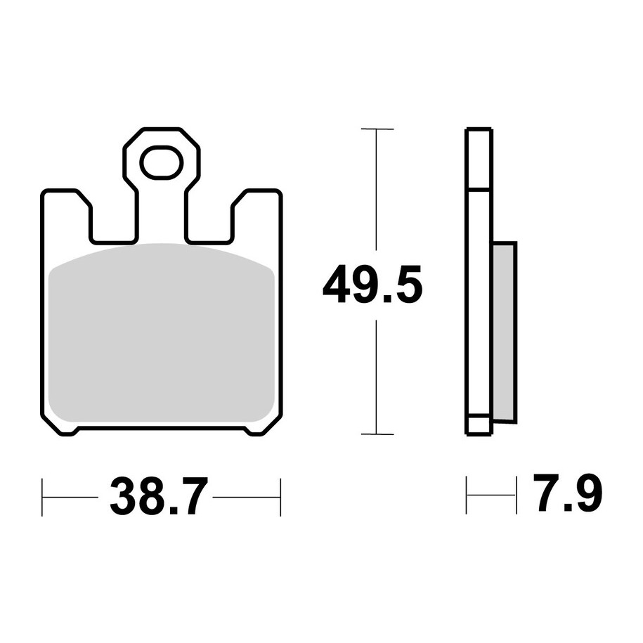 Plaquettes de frein BREMBO route métal fritté - 07SU26LA