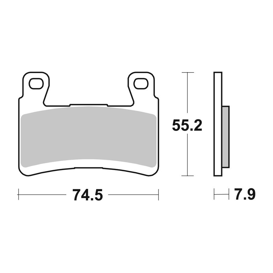 Plaquettes de frein BREMBO route métal fritté - 07KA29SA