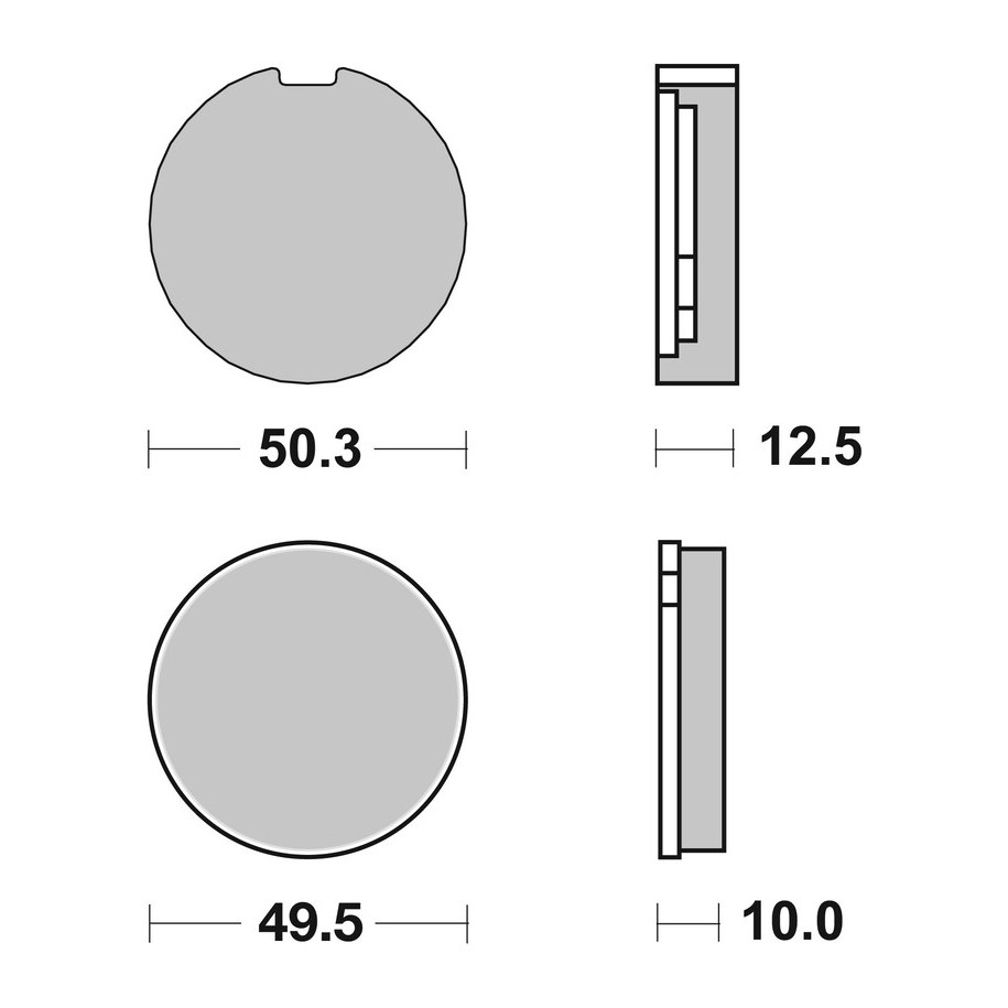 Plaquettes de frein BREMBO route carbone céramique - 07KS0124
