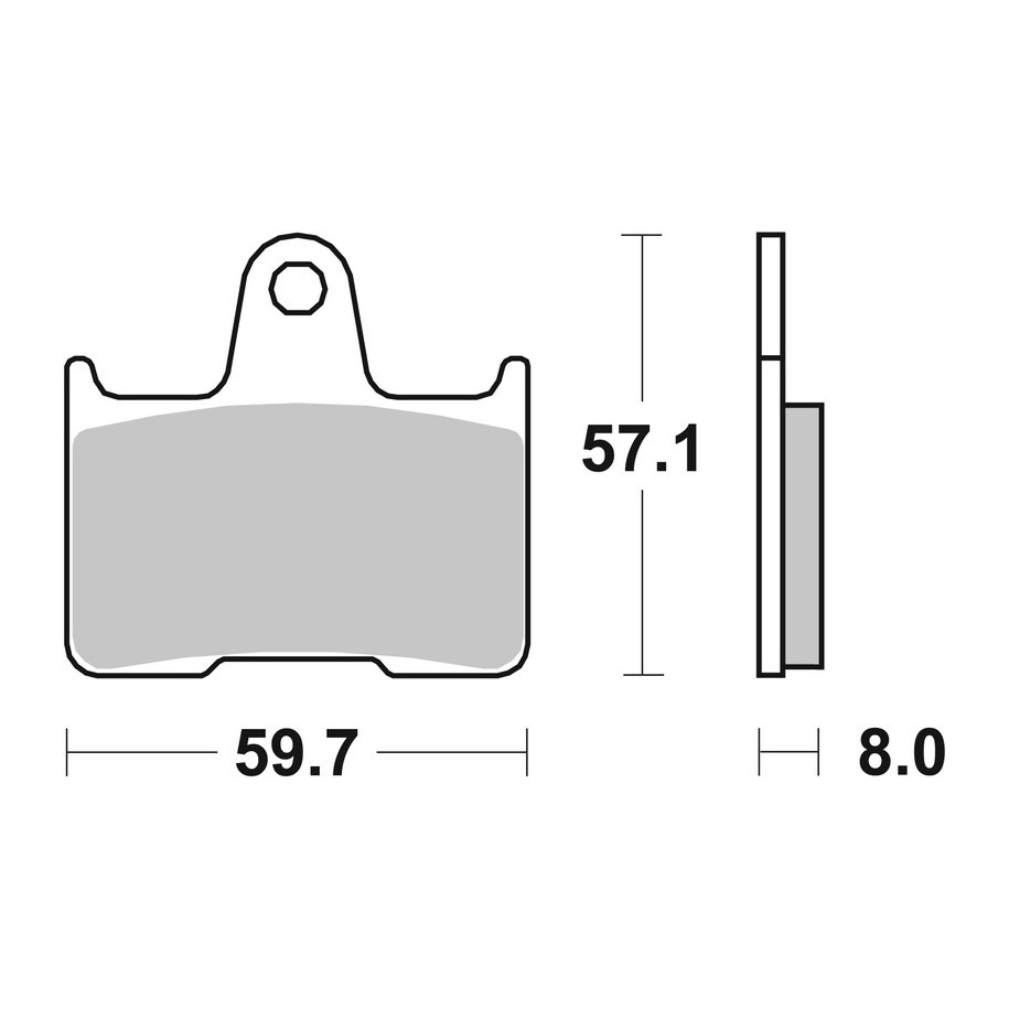 Plaquettes de frein BREMBO route métal fritté - 07KA21SP