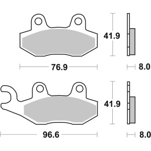 Plaquettes de frein BREMBO Off-Road métal fritté - 07SU12SD