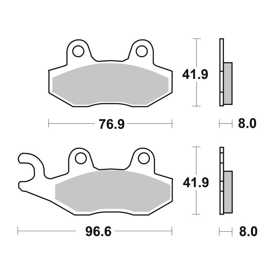 Plaquettes de frein BREMBO Off-Road métal fritté - 07SU12SD