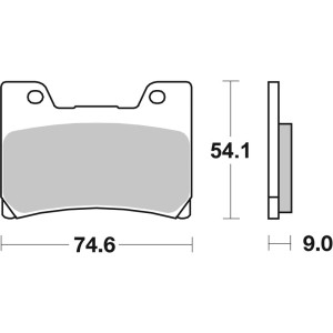 Plaquettes de frein BREMBO route métal fritté - 07YA24SA