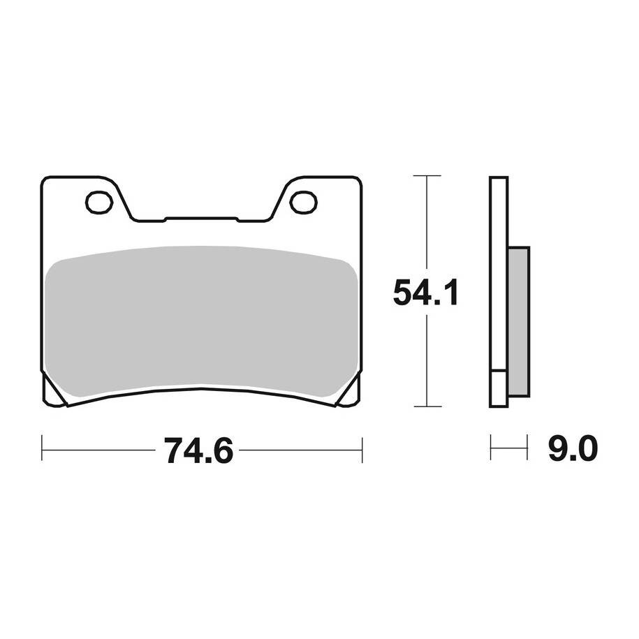 Plaquettes de frein BREMBO route métal fritté - 07YA24SA