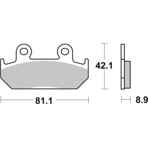 Plaquettes de frein BREMBO route carbone céramique - 07HO2107