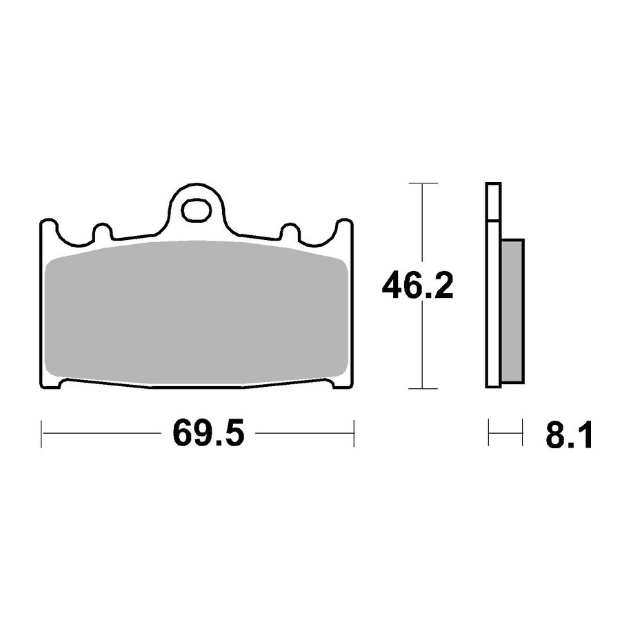 Plaquettes de frein BREMBO route métal fritté - 07KA13LA