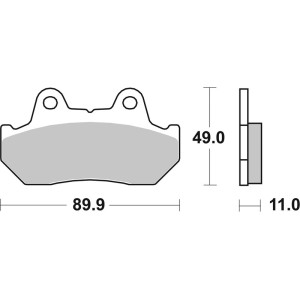 Plaquettes de frein BREMBO route carbone céramique - 07HO1010