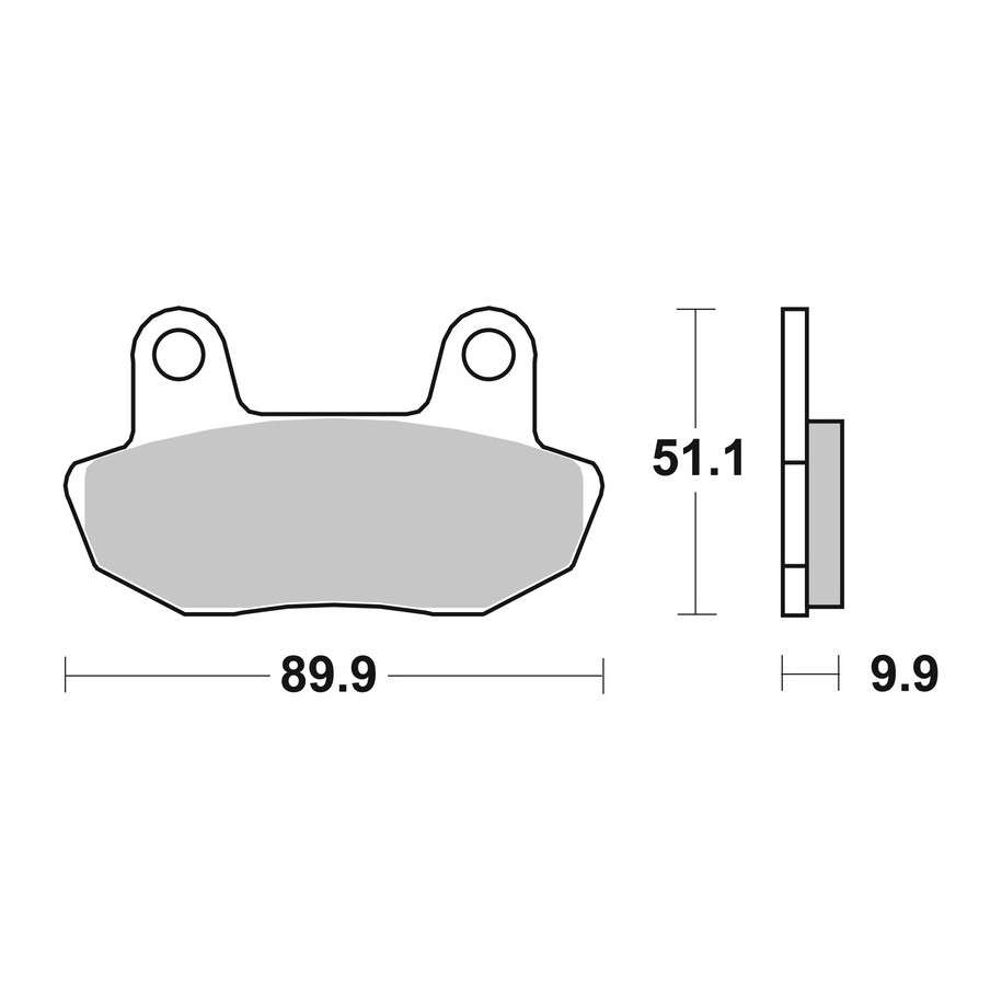 Plaquettes de frein BREMBO route carbone céramique - 07HO1609
