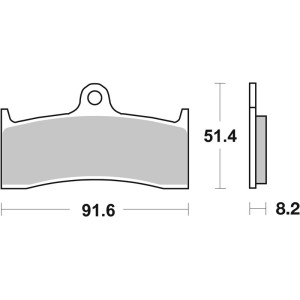 Plaquettes de frein BREMBO route métal fritté - 07KA20SA