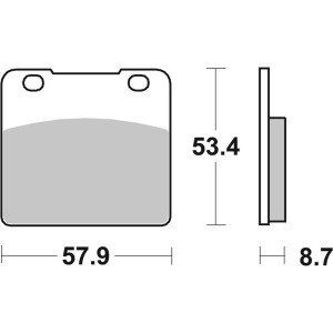 Plaquettes de frein BREMBO route métal fritté - 07SU06SP