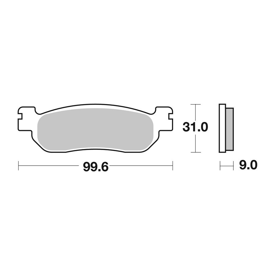 Plaquettes de frein BREMBO Scooter métal fritté - 07043XS
