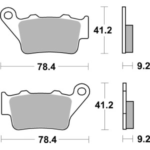 Plaquettes de frein BREMBO Off-Road métal fritté - 07BB02SX