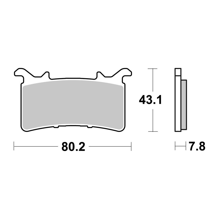 Plaquettes de frein BREMBO carbone céramique - 07GR99RC