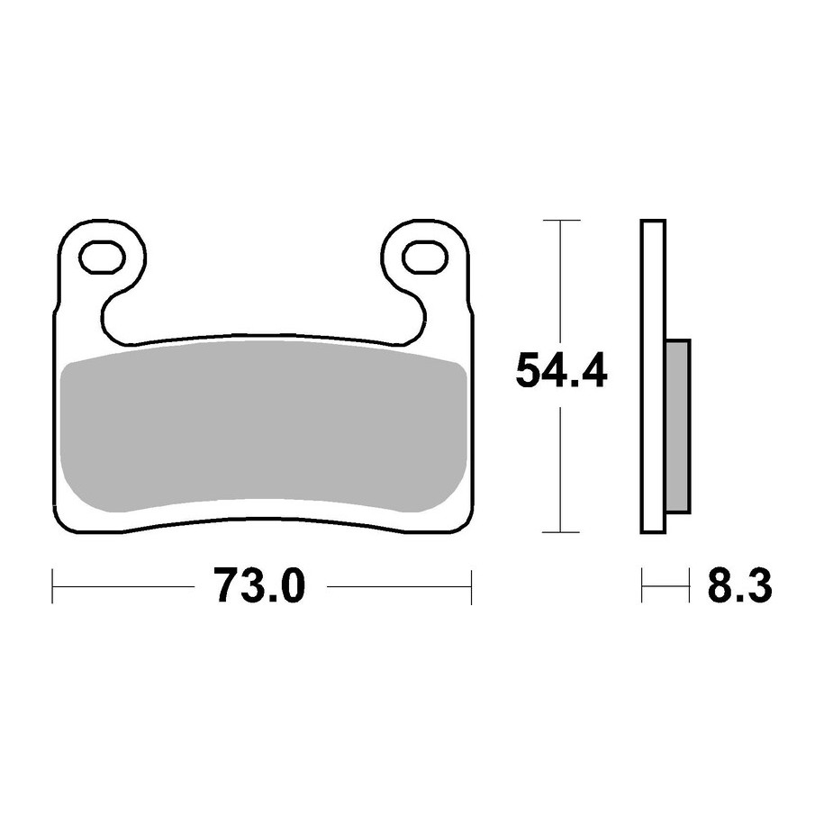 Plaquettes de frein BREMBO route/sport métal fritté - 07GR90SR