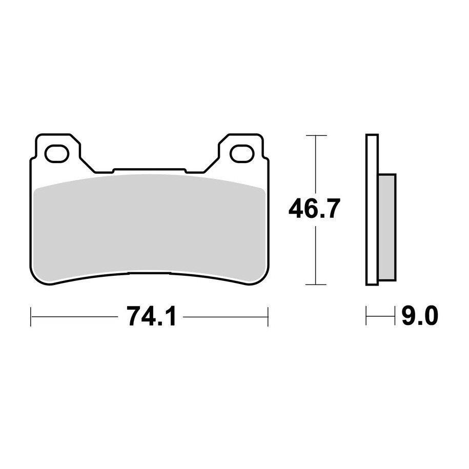 Plaquettes de frein BREMBO route/sport métal fritté - 07HO50SR