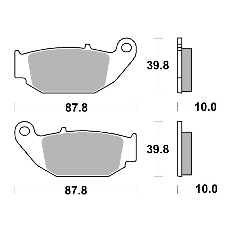Plaquettes de frein BREMBO métal fritté - 07HO61SX
