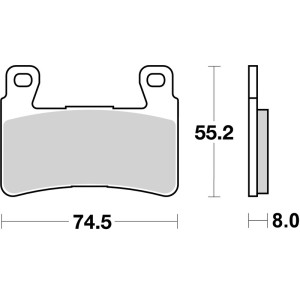 Plaquettes de frein BREMBO carbone céramique - 07HO45RC