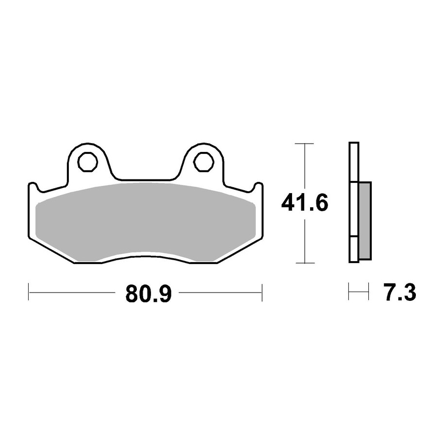 Plaquettes de frein BREMBO route carbone céramique - 07HO1505