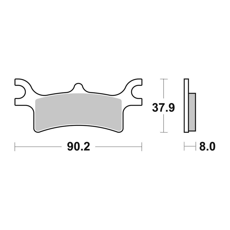 Plaquettes de frein BREMBO Off-Road métal fritté - 07PO06SD