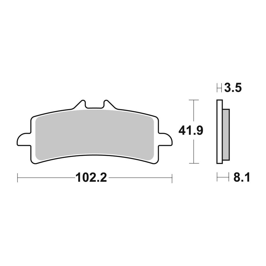 Plaquettes de frein BREMBO route métal fritté - 07BB37LA