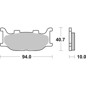 Plaquettes de frein BREMBO Scooter métal fritté - 07042XS