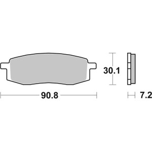 Plaquettes de frein BREMBO Off-Road métal fritté - 07YA13SD