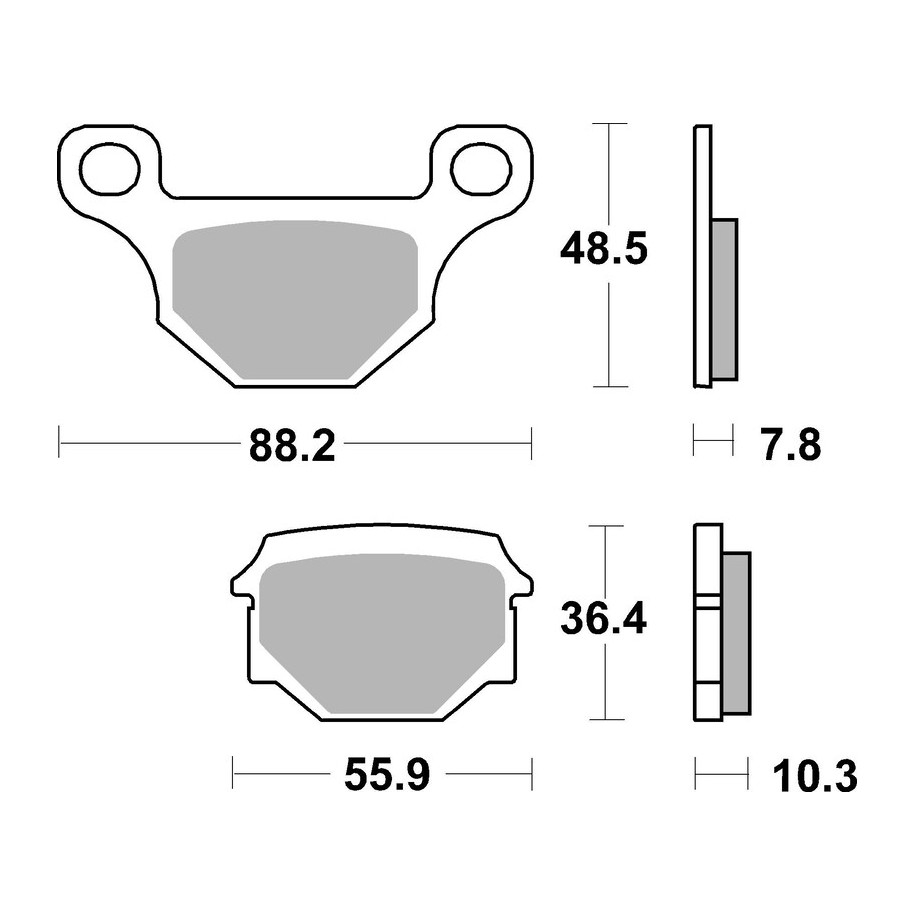 Plaquettes de frein BREMBO route carbone céramique - 07GR09CC
