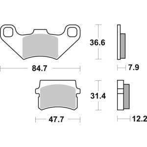 Plaquettes de frein BREMBO route carbone céramique - 07GR11CC