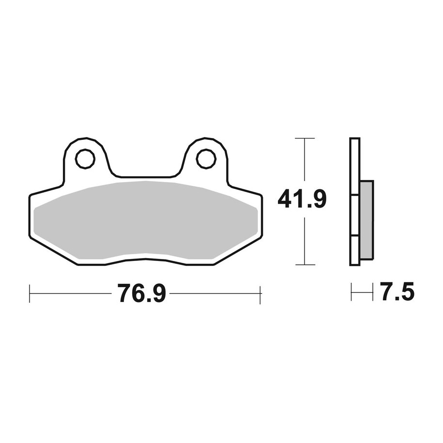 Plaquettes de frein BREMBO route métal fritté - 07GR12SP