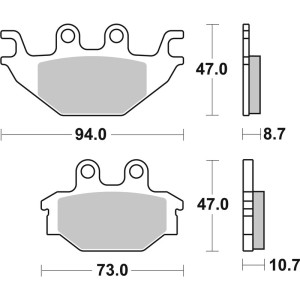 Plaquettes de frein BREMBO Off-Road métal fritté - 07GR52SD
