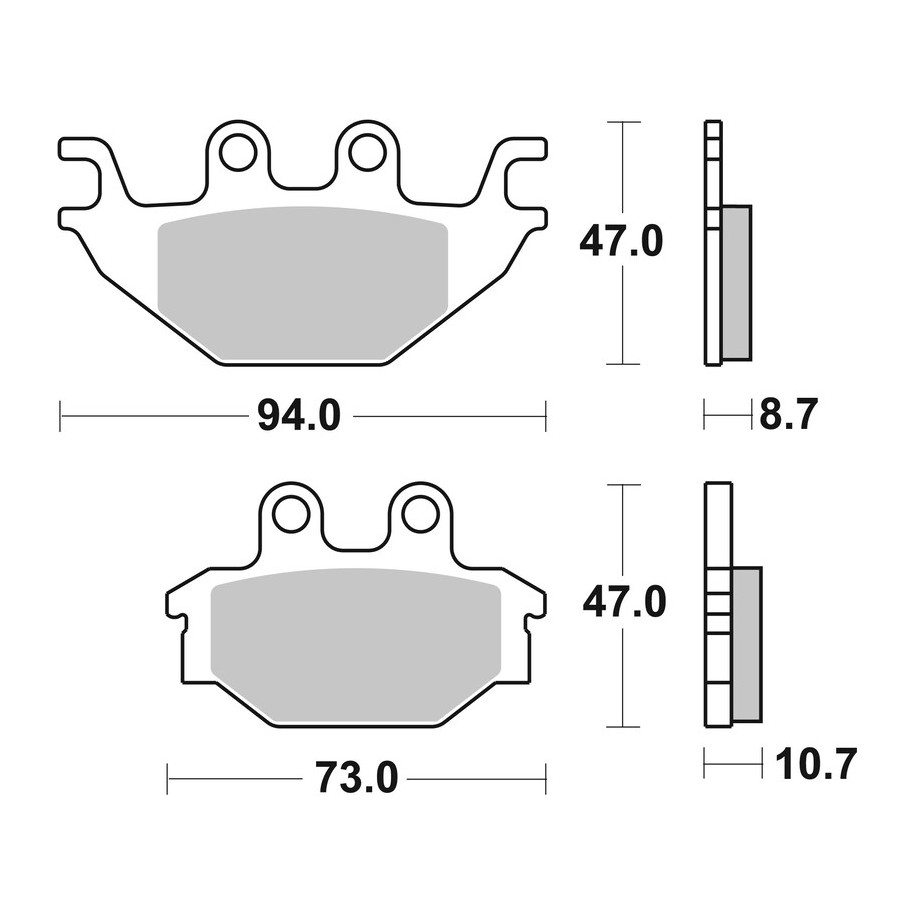 Plaquettes de frein BREMBO Off-Road métal fritté - 07GR52SD