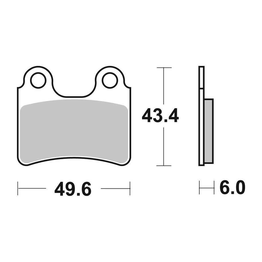 Plaquettes de frein BREMBO route carbone céramique - 07GR5804
