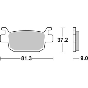 Plaquettes de frein BREMBO Scooter métal fritté - 07064XS