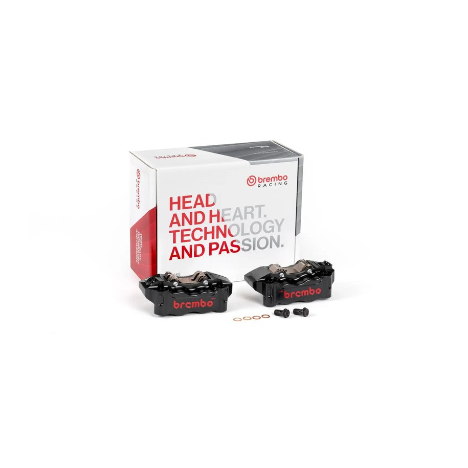 Paire d'étrier de frein avant radial BREMBO UPGRADE GP4-RB 4 pistons Ø30/34mm