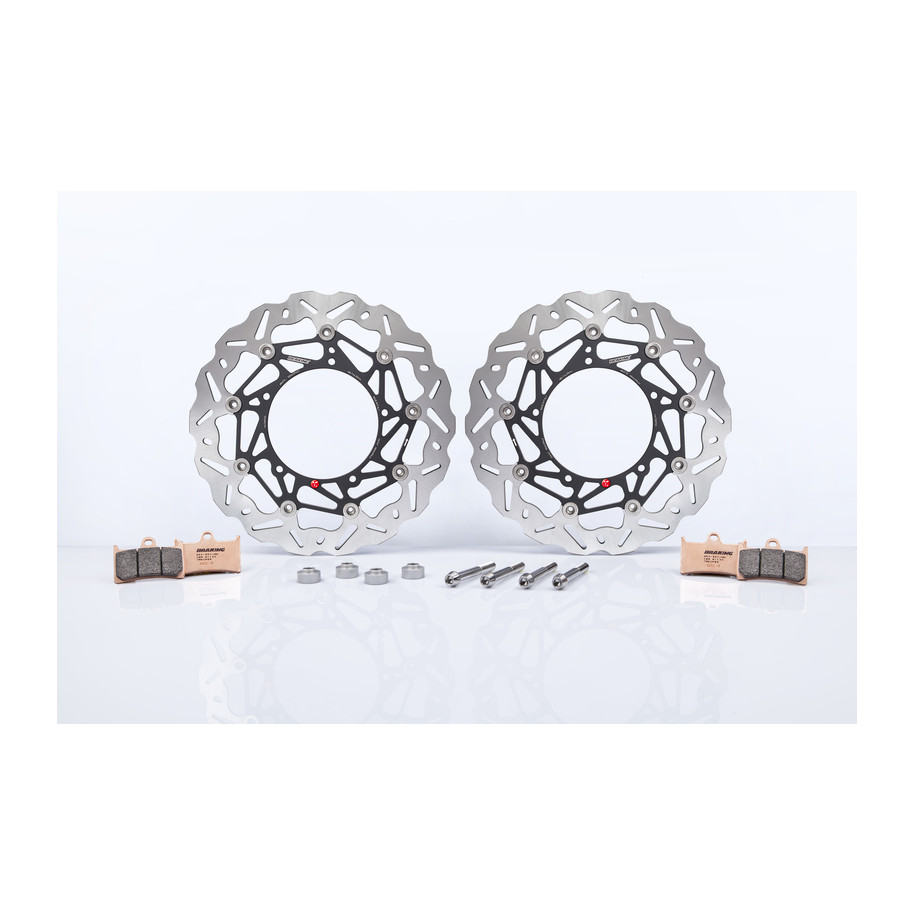 Kit Disque de frein Oversize BRAKING Wave flottant - 320 OKWK11