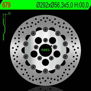 Disque de frein NG BRAKES rond flottant
