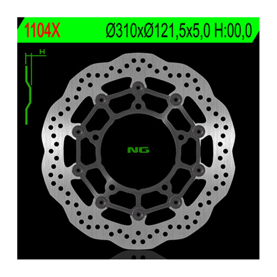 Disque de frein NG BRAKES pétale flottant