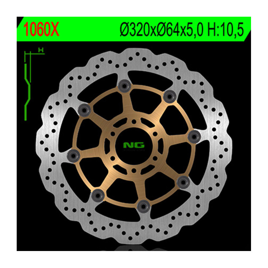 Disque de frein NG BRAKES pétale flottant Disque de frein NG BRAKES pétale flottant
