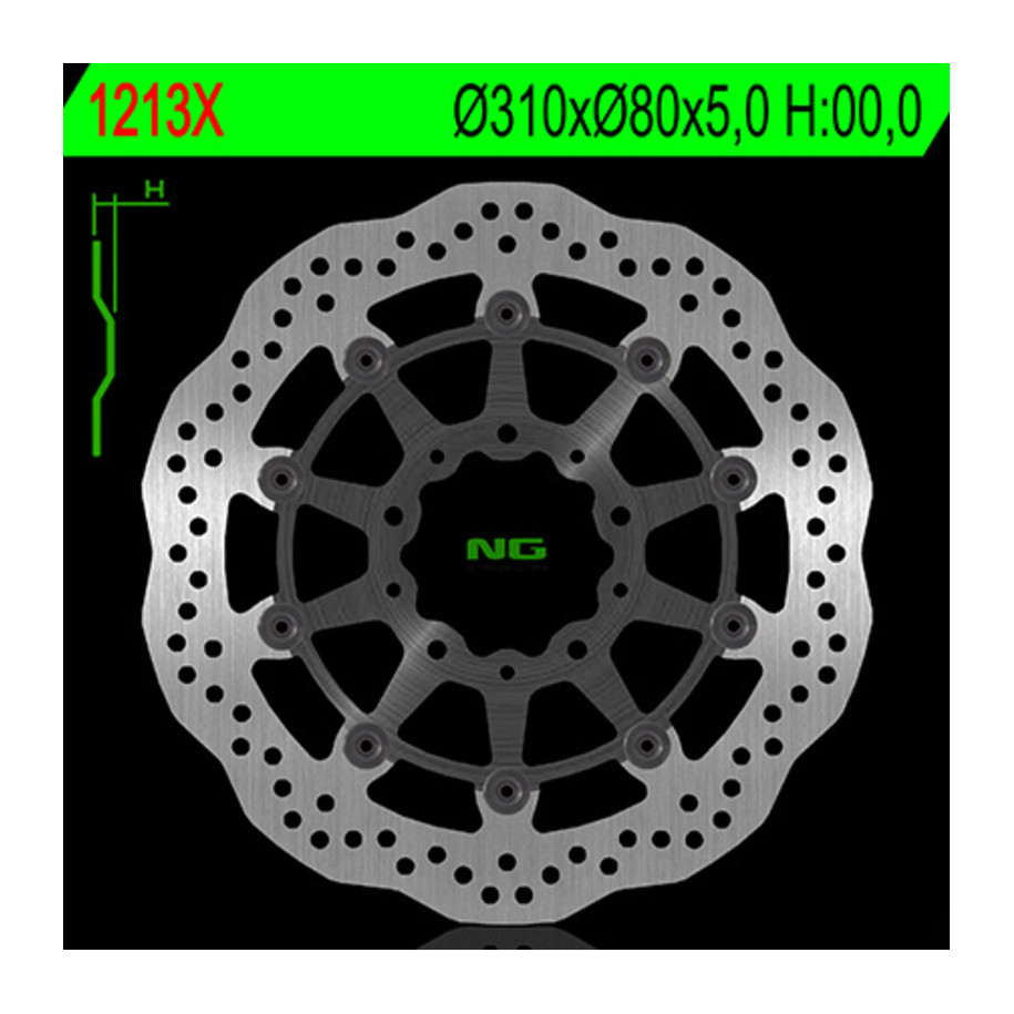 Disque de frein NG BRAKES pétale flottant